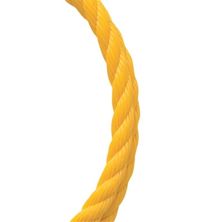 Captain Cold 0.25 in. x 100 ft. Yellow Twisted Polypropylene Rope CA2742072